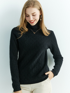 Blusa de lã gola alta para o inverno - tienda online