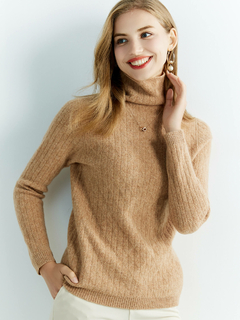Blusa de lã gola alta para o inverno - tienda online
