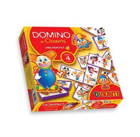 JUEGO DE MESA DOMINO PAYASOS EN CAJA DURAVIT