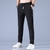 Imagem do Calça Comprida De Seda Fria Casual Masculina Reta Larga De Verão Slim-Fit Esticada Esportiva