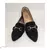 Sapatilha Feminina Bico Fino Rasteirinha Mocassim Feminino Rasteira Preta Sandália Casual Sapato Feminino Preto Confortável Molec Moda na internet