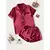 Camisa do Pijama Americano Rosé/Nude (cetim com lycra) - Lojas Angelini | Frete Grátis para Todo Brasil