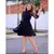 Vestido Midi Godê Manga Longa + Cinto - comprar online