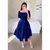 Vestido Midi Curto Com Manga Bufante - comprar online