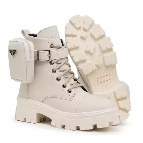 Bota Feminina Cortuno Tratorada + Mini Bag Bolsinha