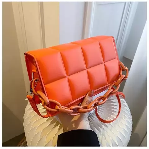 Bolsa Feminina Transversal Crossbody Passeio Couro Sintético