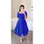 Vestido Midi Curto Com Manga Bufante