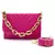Imagem do Kit Bolsas Feminina Tiracolo Transversal E Bolsa Luxo bordada