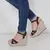 sandália feminina salto Anabela - comprar online