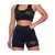 kit Top e Shorts feminino curto suplex los Angeles na internet