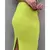 Saia Midi Tricot Canelada com Fenda do Lado - loja online