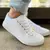 Tenis Feminino Casual Costurinha Branco Confortável Sapatênis Leve e Básico na internet
