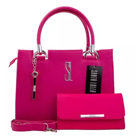 Bolsa Castelo Feminina Com Alça Transversal + Carteira