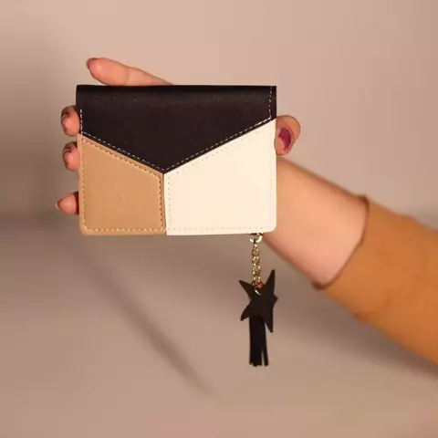 Carteira Feminina Slim com Pingente