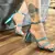 Sandalia Feminina Com Salto Geometrico - comprar online
