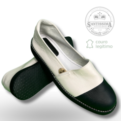 Alpargata Fechada - Branca/Preta - comprar online