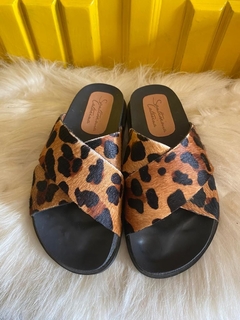 Chinelo França - Animal Print com Solado de Birken