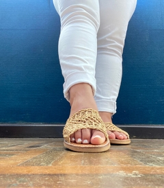 Chinelo Bally Ráfia - comprar online
