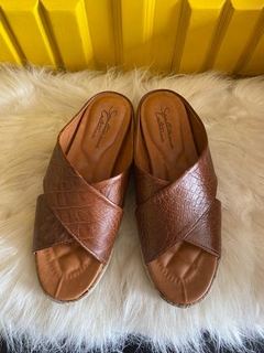 Imagem do Chinelo França - Marrom com Preto