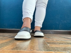 Mykonos - Couro Branco e Preto - comprar online
