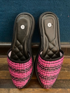 Alpargata Hawaii - Palha Preto e Rosa - loja online