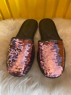 Alpargata Paetê Rosa - Solado de Borracha