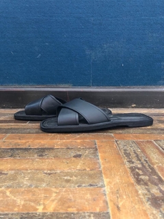 Chinelo França - Branco com Preto - loja online