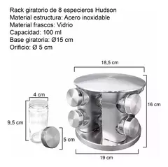 Especiero giratorio hudson x8 - comprar online