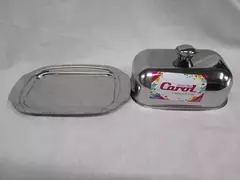 Mantequera acero carol con cuchillo - comprar online