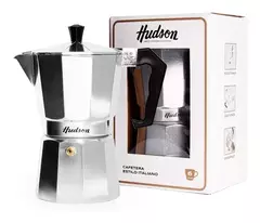 Cafetera italiana 6 tazas HUDSON aluminio