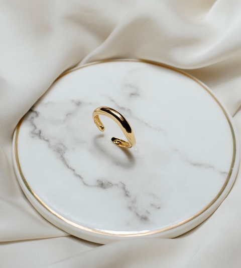 Anel liso alto fino ajustável