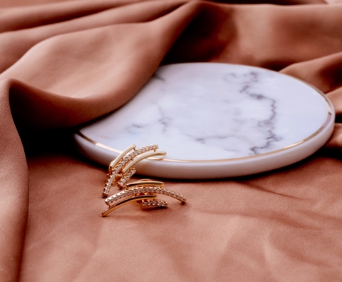 Brinco 3 arcos com zircônia