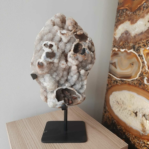 GEODO FORMA LIVRE POLIDO COM BASE - PEÇA#6 - 4,28KG