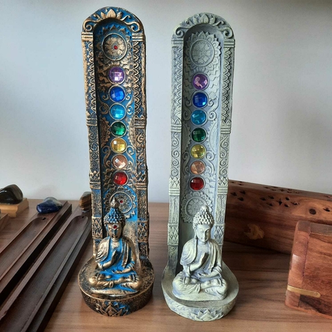 INCENSÁRIO TORRE EM RESINA (MOD. DIVERSOS) - AI