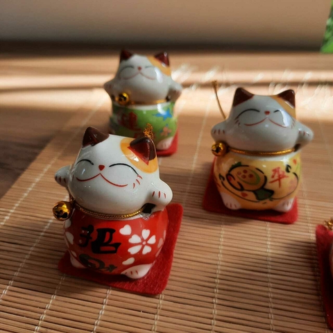 Maneki Neko - Mini - Porcelana