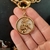 Pingente São Jorge com resina - Dourado - comprar online