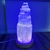 LUMINÁRIA SELENITA 20 CM - BASE LED COLORIDA - Templo Cristais