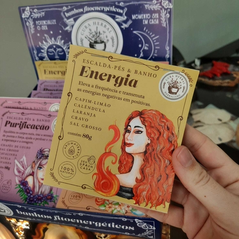 BANHO DE ENERGIA - SACHÊ 80G - CURA HERBAL
