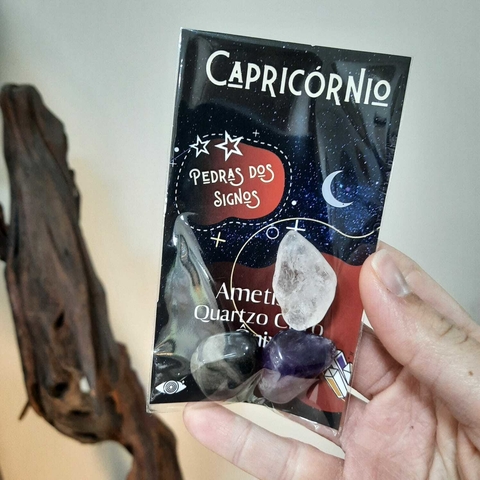 Kit 3 Cristais do Signo - Capricórnio