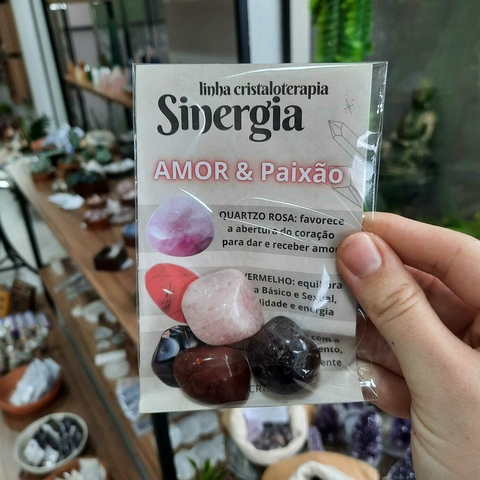 Sinergia do Amor e da Paixão - Linha Cristaloterapia