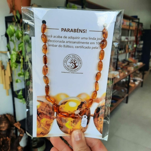 COLAR AMBAR - ADULTO - 45CM