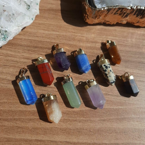 PINGENTE PONTA POLIDA P - CRISTAIS DIVEROS