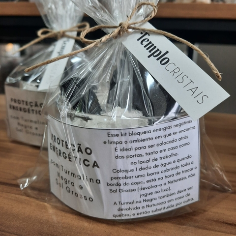 Copo da Proteção - Turmalina Negra e Sal Grosso
