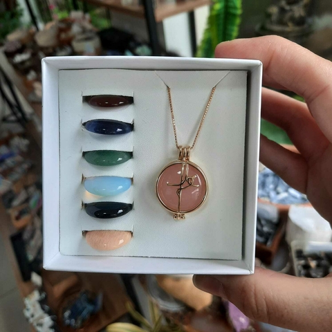 COLEÇÃO RELICÁRIO - FÉ - COMBO 7 PEDRAS - comprar online