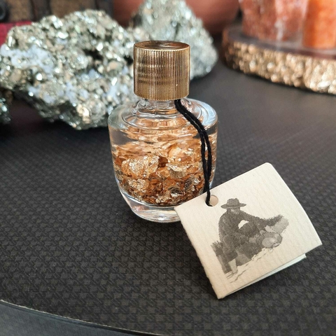 TALISMÃ COM MINERAIS/ GOLDEN FLAKES