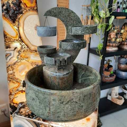 Fonte Lua com Rechaud - Pedra Sabão