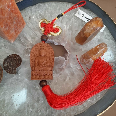 Móbile Buda - Madeira - 32,5CM