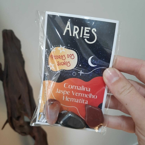 Kit 3 Cristais do Signo - Áries