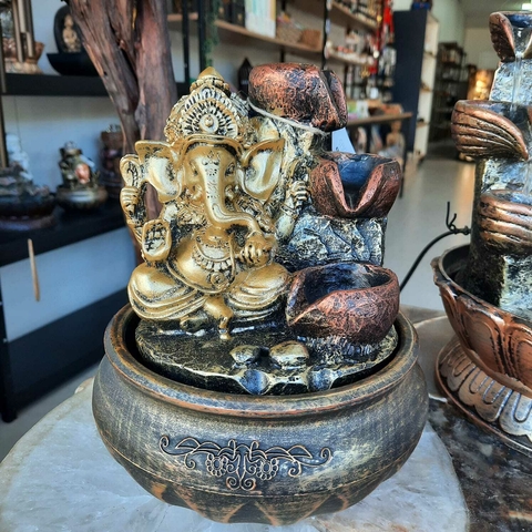Fonte - Ganesha com 3 Quedas - P