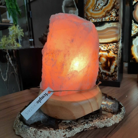 LUMINÁRIA QUARTZO ROSA - G